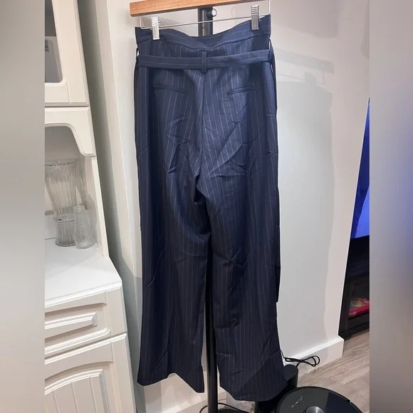 J.ING Navy Pinstripe Wide-Leg Pants - Brand New with Tags - Picture 3 of 10
